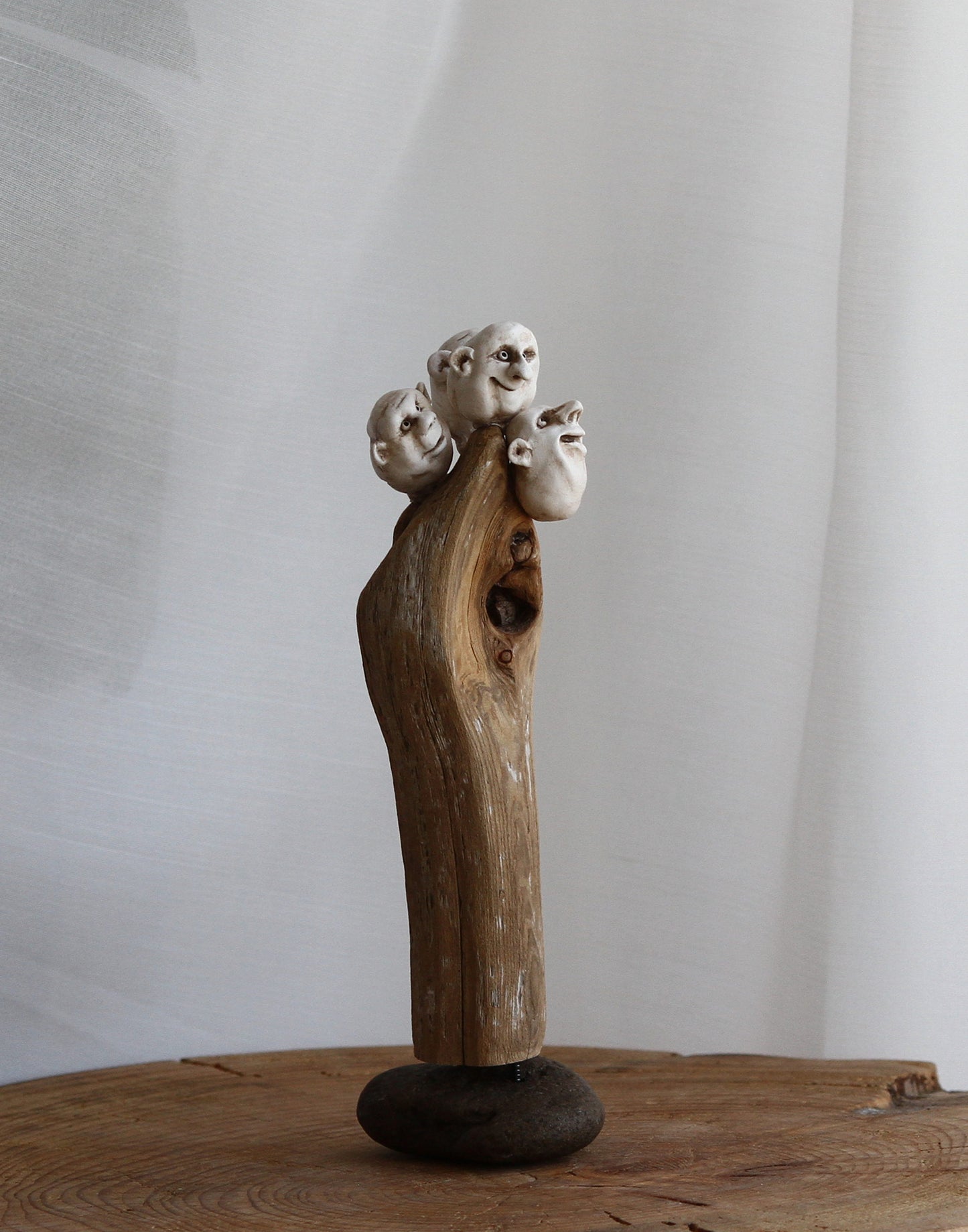 Friends: Driftwood creature designed and made by the Icelandic artist , Ása Valdimarsdóttir.