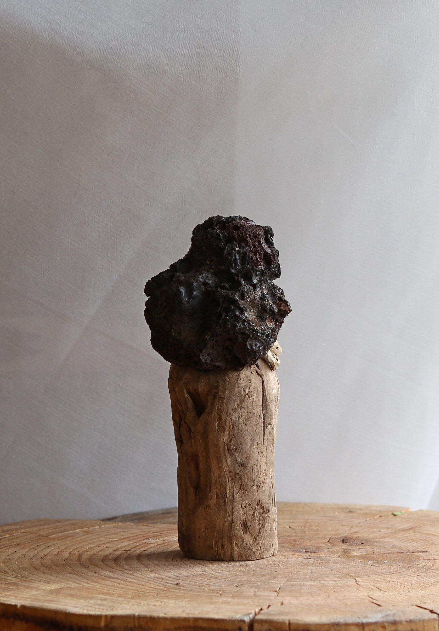 Raven black lava bird figurine-Sculpture-Handmade art-Unique gift-Authentic.Souvenir from Iceland. Designed by Icelandic artist Ása O. Valdimarsdóttir