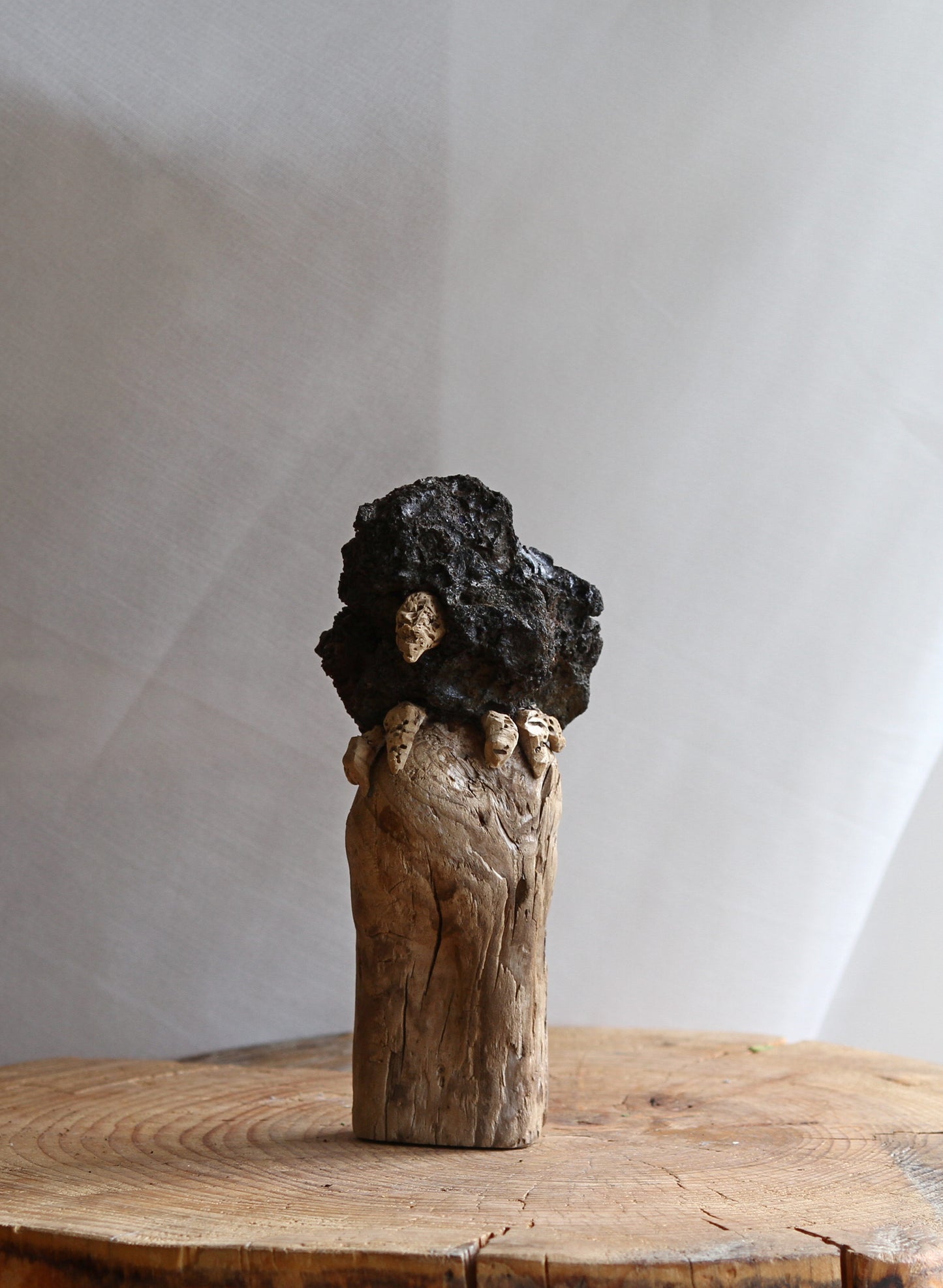 Raven black lava bird figurine-Sculpture-Handmade art-Unique gift-Authentic.Souvenir from Iceland. Designed by Icelandic artist Ása O. Valdimarsdóttir