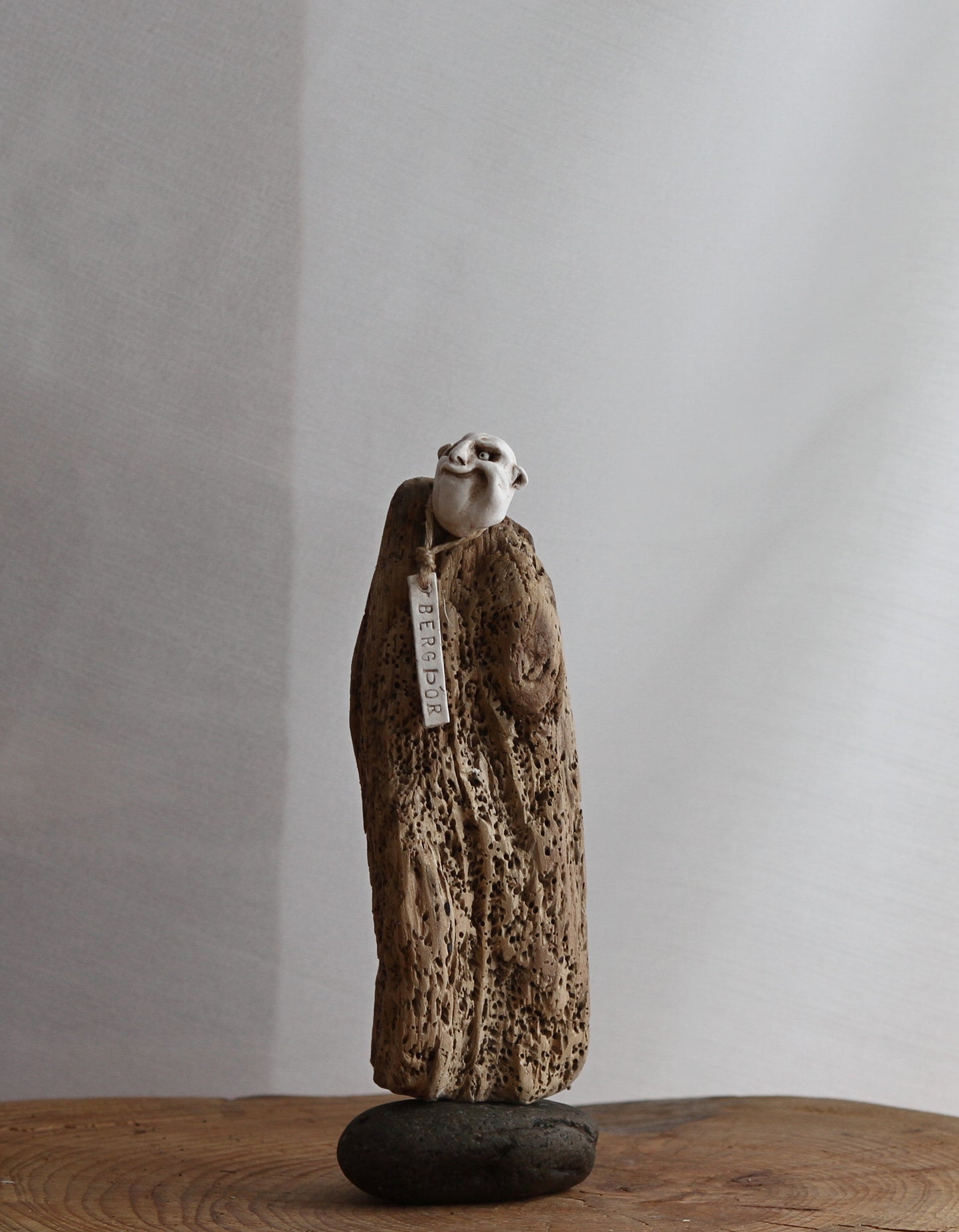 Bergþór : Driftwood creature design by Icelandic artist  Ása O.Valdimarsdóttir.