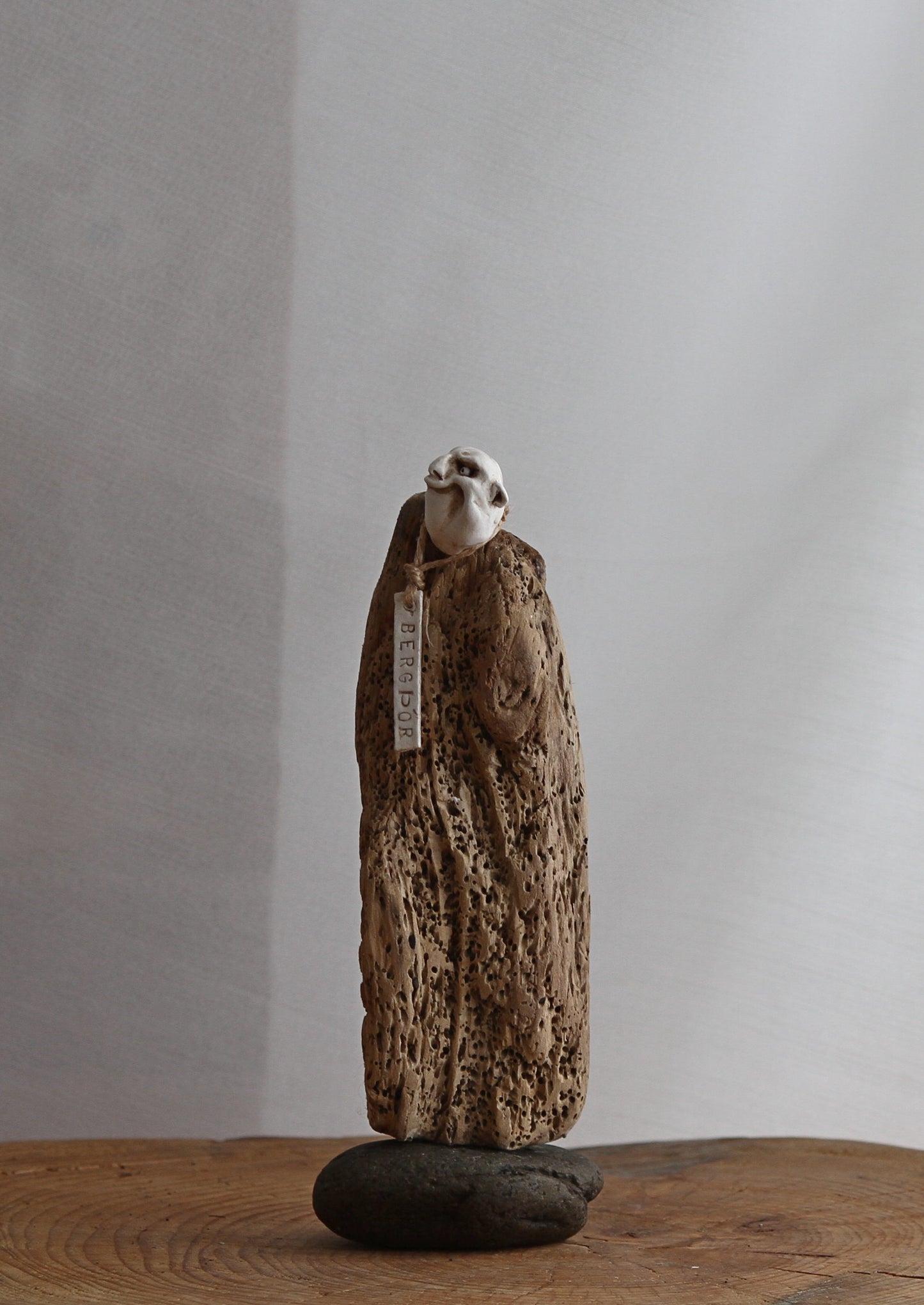 Bergþór : Driftwood creature design by Icelandic artist  Ása O.Valdimarsdóttir.