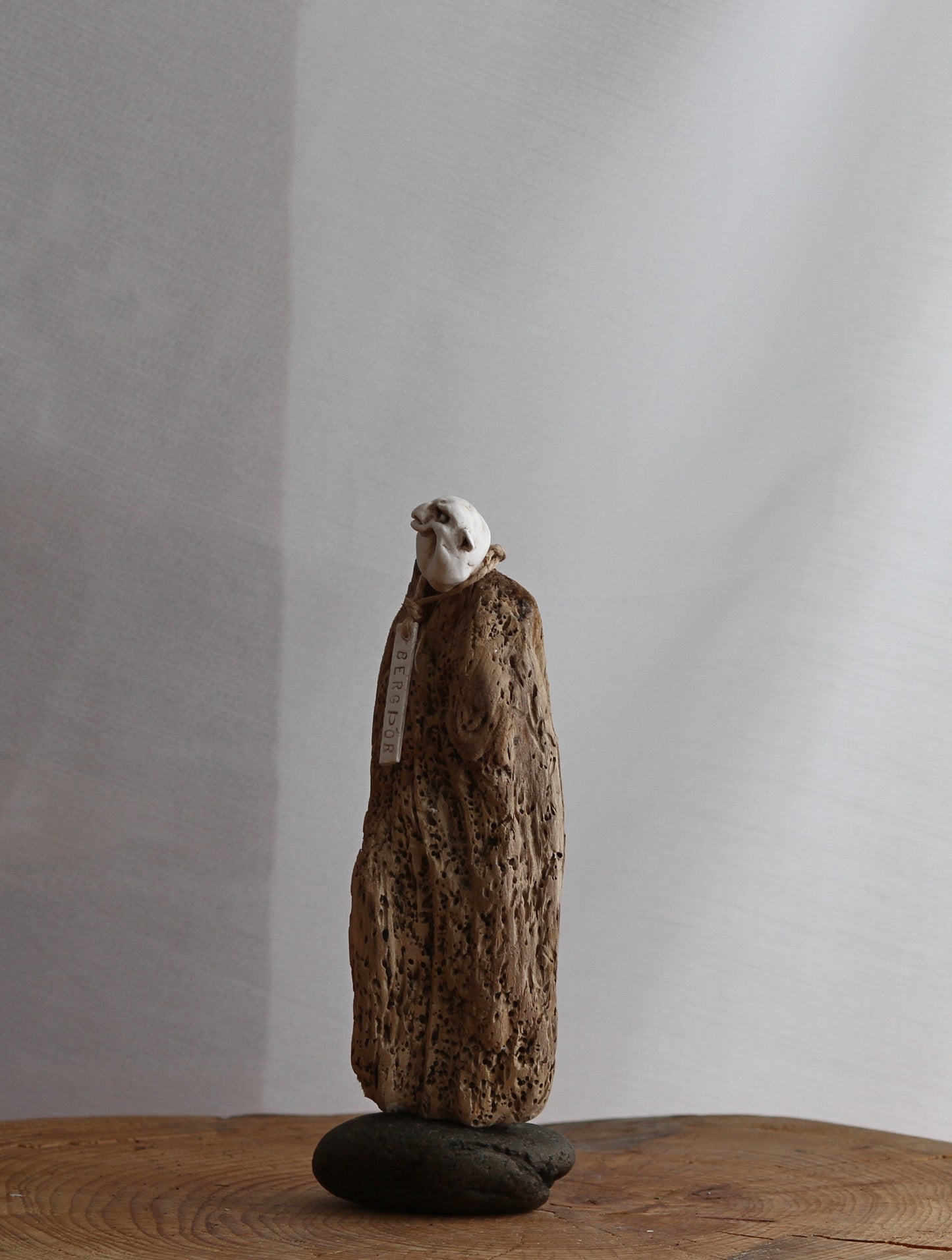 Bergþór : Driftwood creature design by Icelandic artist  Ása O.Valdimarsdóttir.