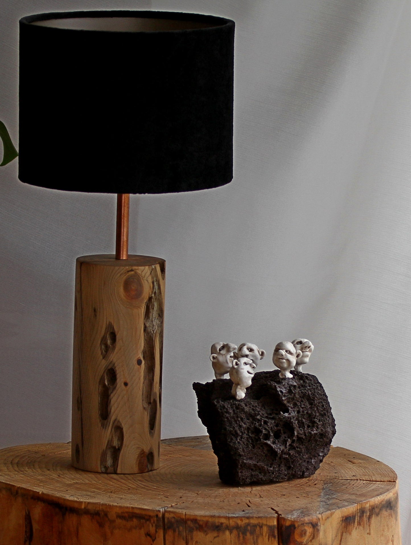 Trolls: Sculpture on lava stone, unique gift idea, home decor one of a kind art. Design by Ása O. Valdimarsdóttir.