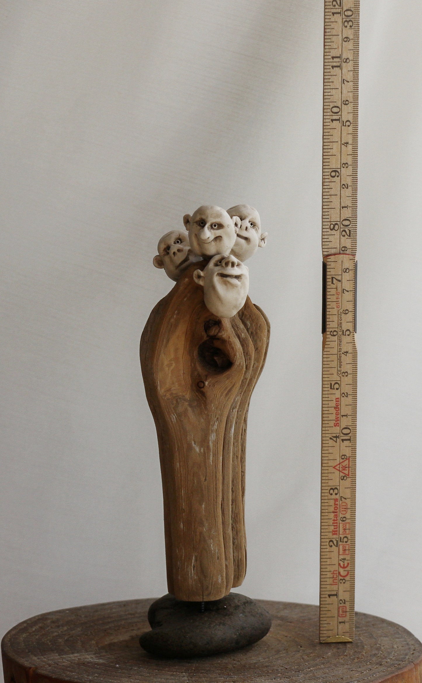 Friends: Driftwood creature designed and made  by the  Icelandic artist , Ása Valdimarsdóttir.