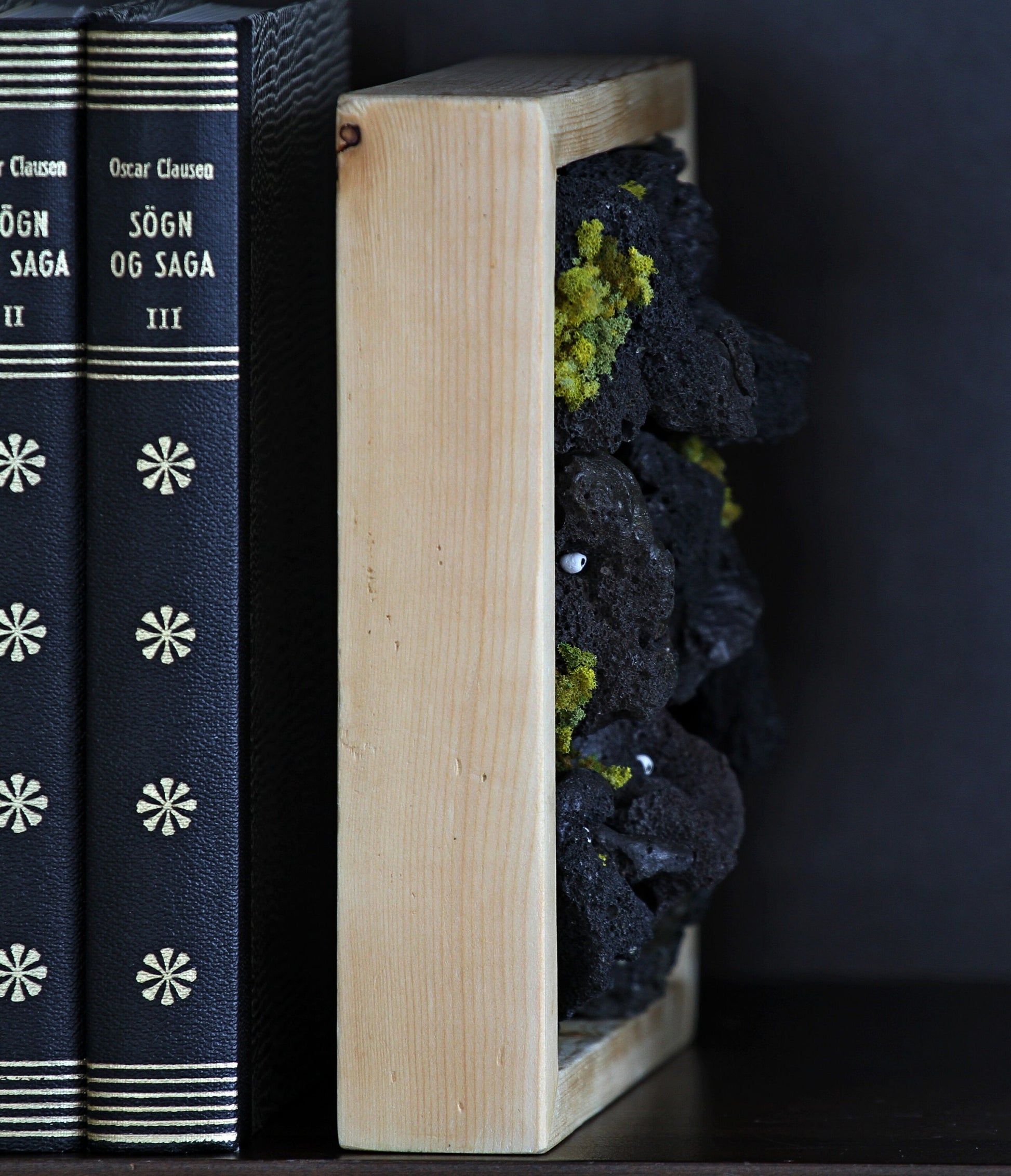 Framed art-Icelandic Lavatroll figurine-Sculpture-Handmade art-Unique gift-Authentic.Souvenir from Iceland.