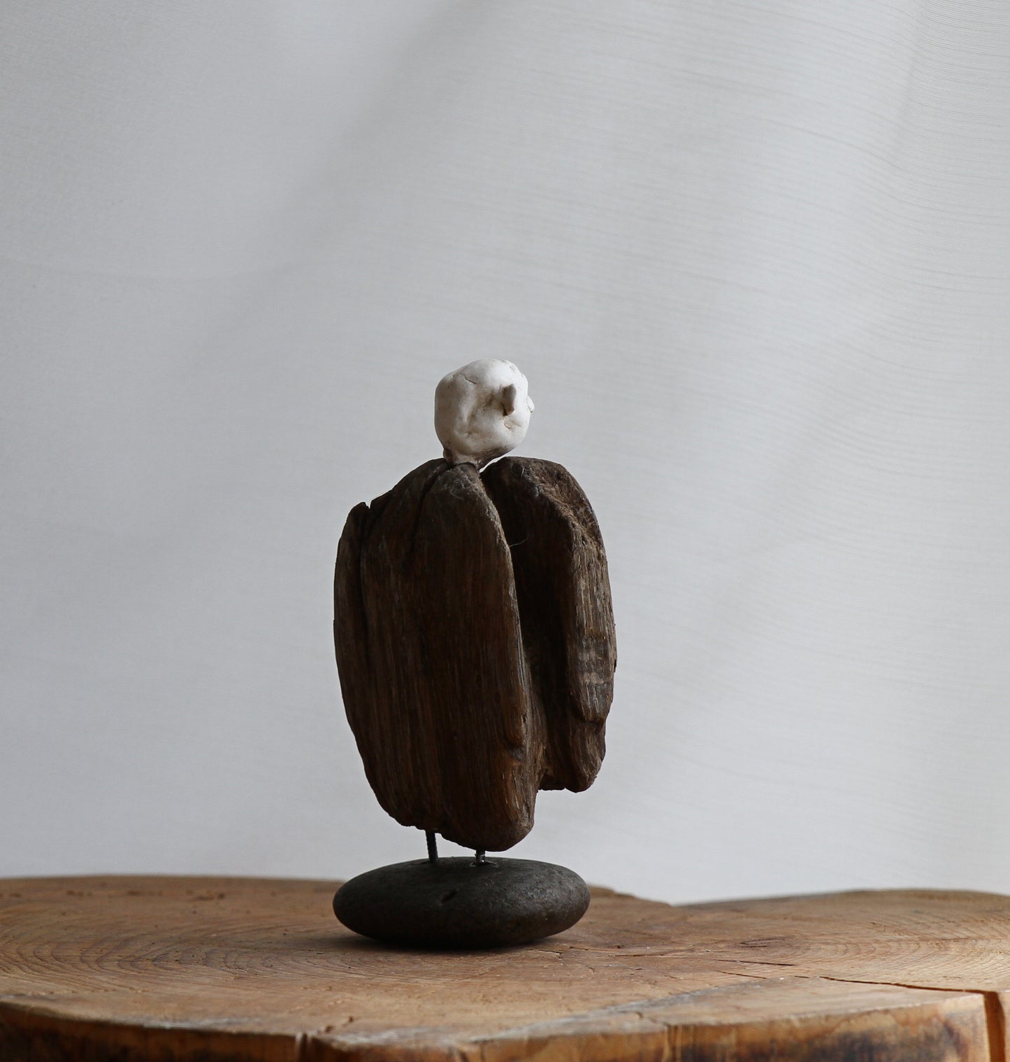 Driftwood creature designed by  Icelandic artist Ása O. Valdimarsdóttir.